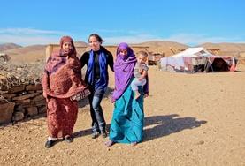 Culture & Community A Moroccan nomad family at one of our volunteer cultural immersion placements.