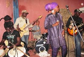 Senegal A local band in Senegal plays a set on stage at our volunteer Music & Culture placement.