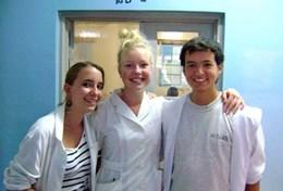 Medicine & Healthcare Nursing volunteers doing their internships at a hospital in Kenya prepare to shadow doctors in different departments.