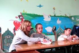 Medicine & Healthcare A Speech Therapy intern helps with caring for disabled children with communication difficulties at our volunteer placement in Morocco.