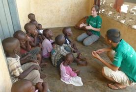 Speech Therapy Under the guidance of medical staff, Speech Therapy volunteers work with children who have communication difficulties.