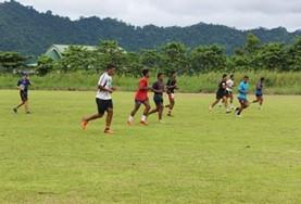 Sports A local sports team plays a friendly practice rugby match as part of our volunteer Rugby placement in Samoa.